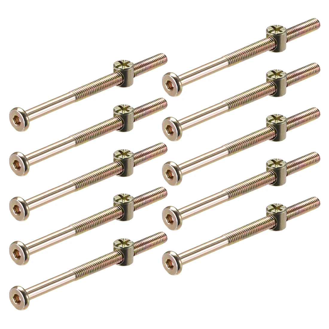 uxcell M6 x 80mm Furniture Bolts Nut Set Hex Socket Screw with Barrel Nuts Phillips-Slotted Zinc Plated 12 Sets
uxcell M6 x 80mm Furniture Bolts Nut Set Hex Socket Screw with Barrel Nuts Phillips-Slotted Zinc Plated 12 Sets