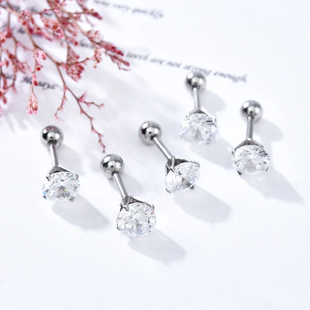 1PC Earing Prong Tragus Cartilage Piercing Stud Earring Ear Ring Stainless Steel Stud Korean Earrings
1PC Earing Prong Tragus Cartilage Piercing Stud Earring Ear Ring Stainless Steel Stud Korean Earrings