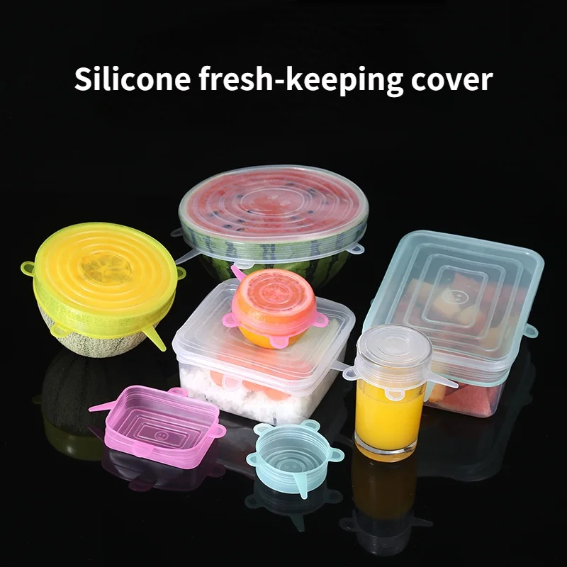 6pcs Silicone Fresh-keeping Cover Stretch Lid Reusable Seal Bowl Cover Airtight Silicone Food Wrap Cover Kitchen Storage Tools
6pcs Silicone Fresh-keeping Cover Stretch Lid Reusable Seal Bowl Cover Airtight Silicone Food Wrap Cover Kitchen Storage Tools