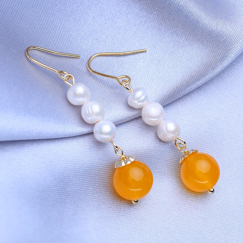 FENASY Natural Freshwater Baroque Pearl Gold Color Long Drop Earrings Wedding Engagement Bohemian Party Jewelry
FENASY Natural Freshwater Baroque Pearl Gold Color Long Drop Earrings Wedding Engagement Bohemian Party Jewelry
