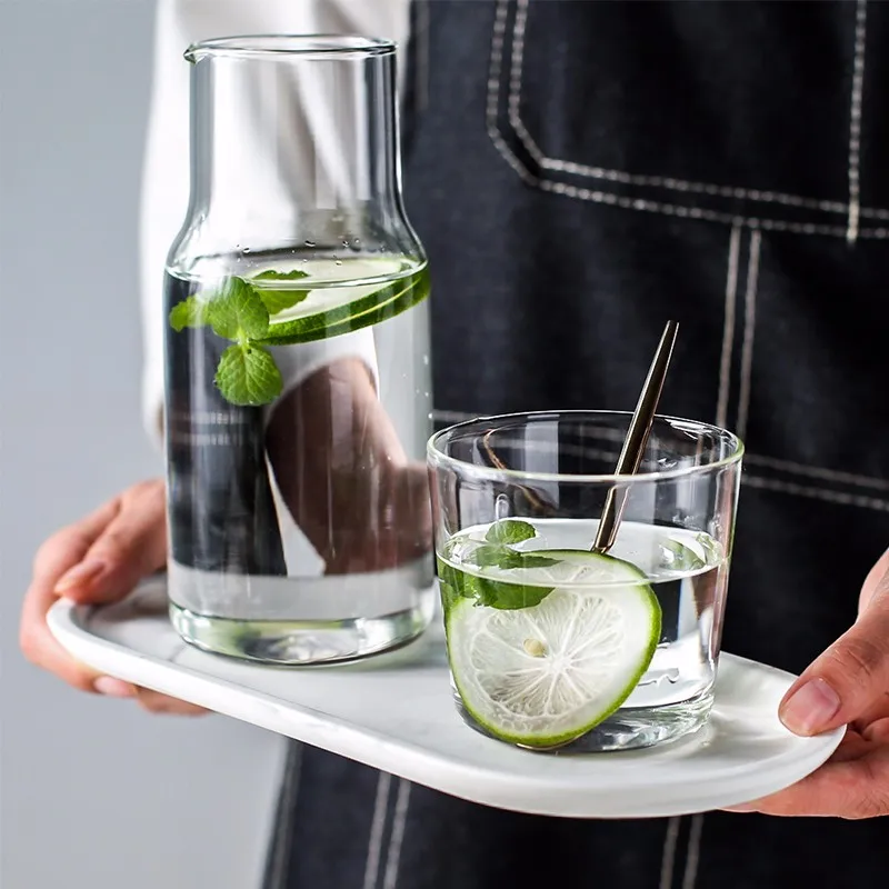 Carafe for Lemonade One Person Drinking High Borosilicate Glass Cold Cool Kettle Cup Flower Teapot Juice Pot Home
Carafe for Lemonade One Person Drinking High Borosilicate Glass Cold Cool Kettle Cup Flower Teapot Juice Pot Home