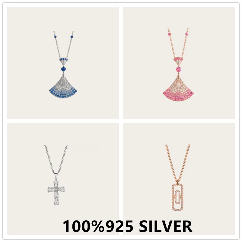 BV cross necklace 925 sterling silver small skirt pendant fashion diamond necklace ladies mother-of-pearl luxury jewelry
BV cross necklace 925 sterling silver small skirt pendant fashion diamond necklace ladies mother-of-pearl luxury jewelry