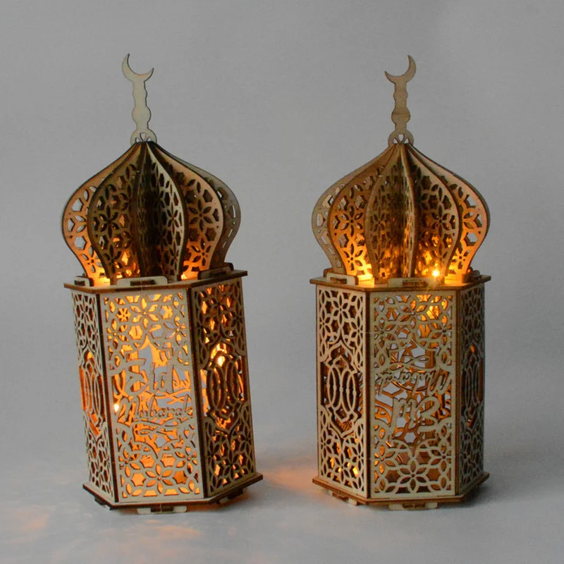 Eid Wooden Ornaments Ramadan Decoration Eid Mubarak Wood Crafts Warm Lights Muslim Islam Mosque Ramadan Kareem Deco for Home
Eid Wooden Ornaments Ramadan Decoration Eid Mubarak Wood Crafts Warm Lights Muslim Islam Mosque Ramadan Kareem Deco for Home
