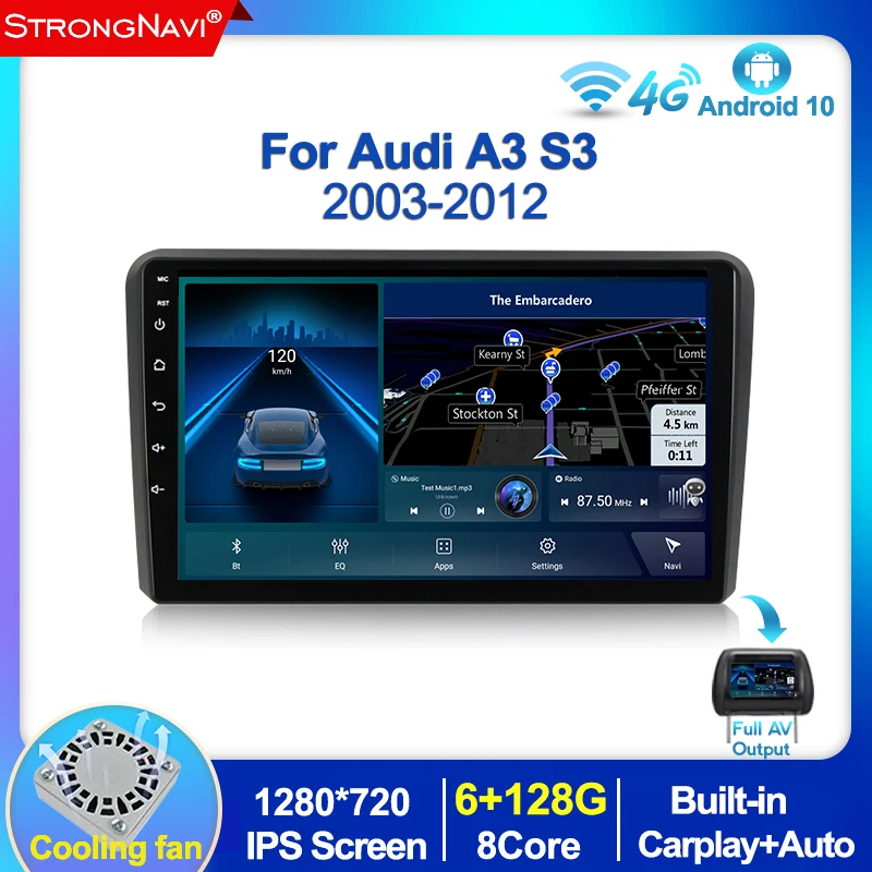 Android 10 4G Lte 2 Din стерео приемник для Audi A3 8P 2003-2012 S3 2006-2012 RS3 Sportback 2011 мультимедийный плеер Carpaly BT
Android 10 4G Lte 2 Din стерео приемник для Audi A3 8P 2003-2012 S3 2006-2012 RS3 Sportback 2011 мультимедийный плеер Carpaly BT