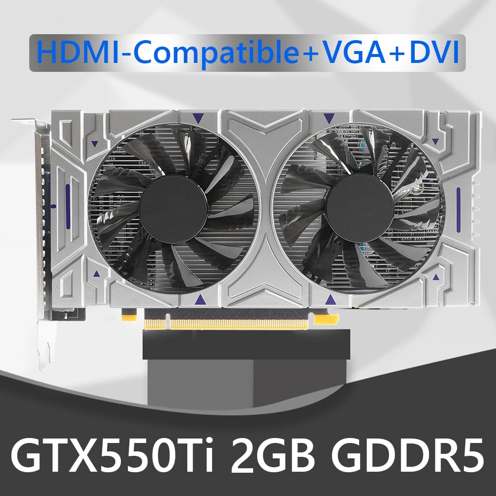 Computer Graphic Card with Dual Cooling Fan GTX550Ti 128bit GDDR5 NVIDIA Desktop Computer Graphic Card
Computer Graphic Card with Dual Cooling Fan GTX550Ti 128bit GDDR5 NVIDIA Desktop Computer Graphic Card