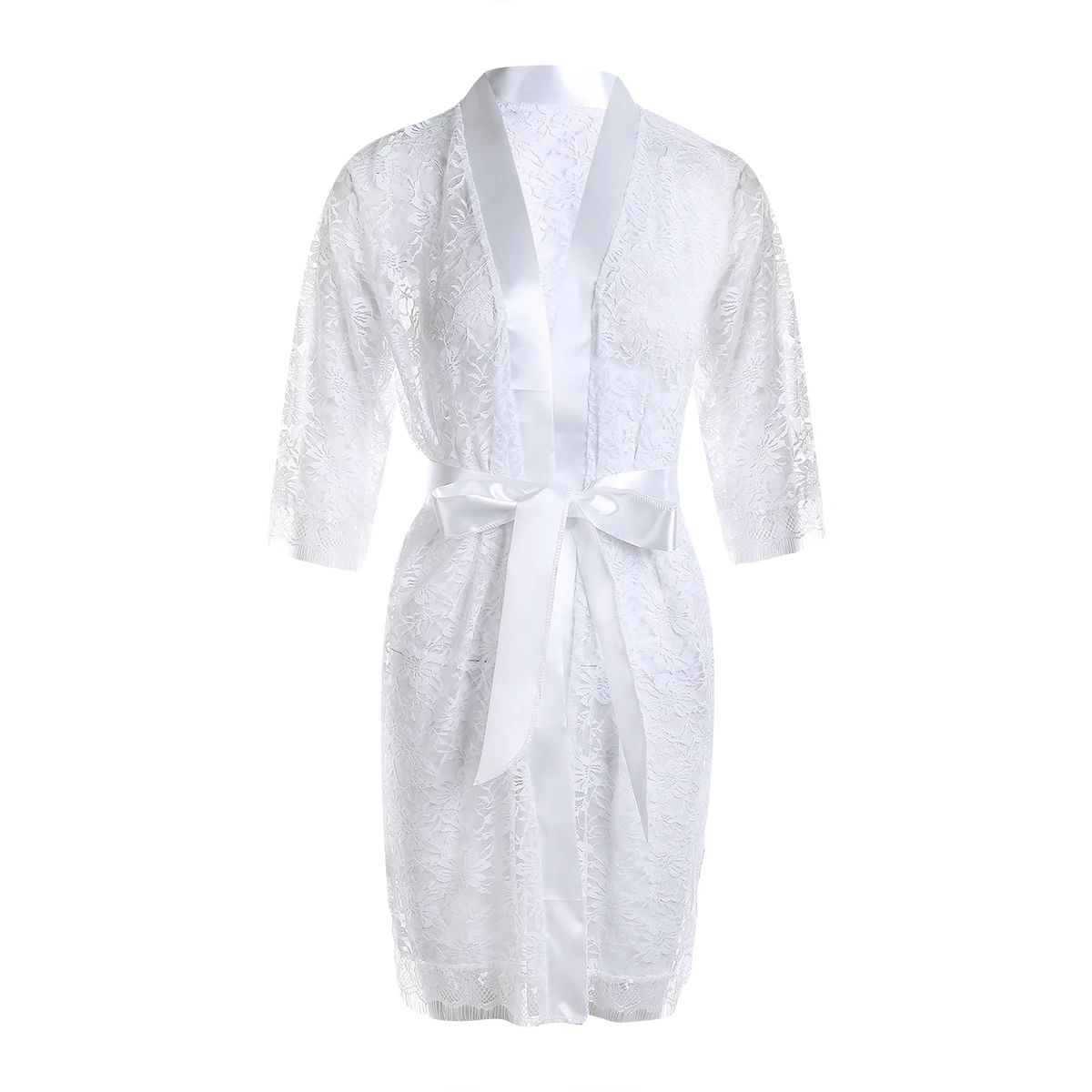 Women's Bathrobe Sleepwear Sets Sexy See-Through Sheer Mesh Lace Nightgown Floral Lace Robes Lingerie
Women's Bathrobe Sleepwear Sets Sexy See-Through Sheer Mesh Lace Nightgown Floral Lace Robes Lingerie