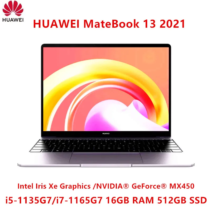 Оригинальный ноутбук HUAWEI MateBook 13 2021 13-дюймовый сенсорный экран с Intel 11-го