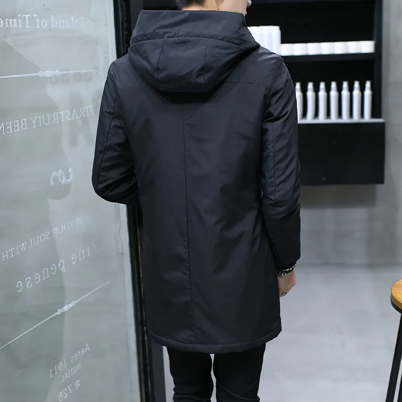 Men's Windbreaker Long Parka Hooded Korean Warm Anorak Coat Male Cotton Male Clothing Fur Fleece Men Winter Jacket
Men's Windbreaker Long Parka Hooded Korean Warm Anorak Coat Male Cotton Male Clothing Fur Fleece Men Winter Jacket