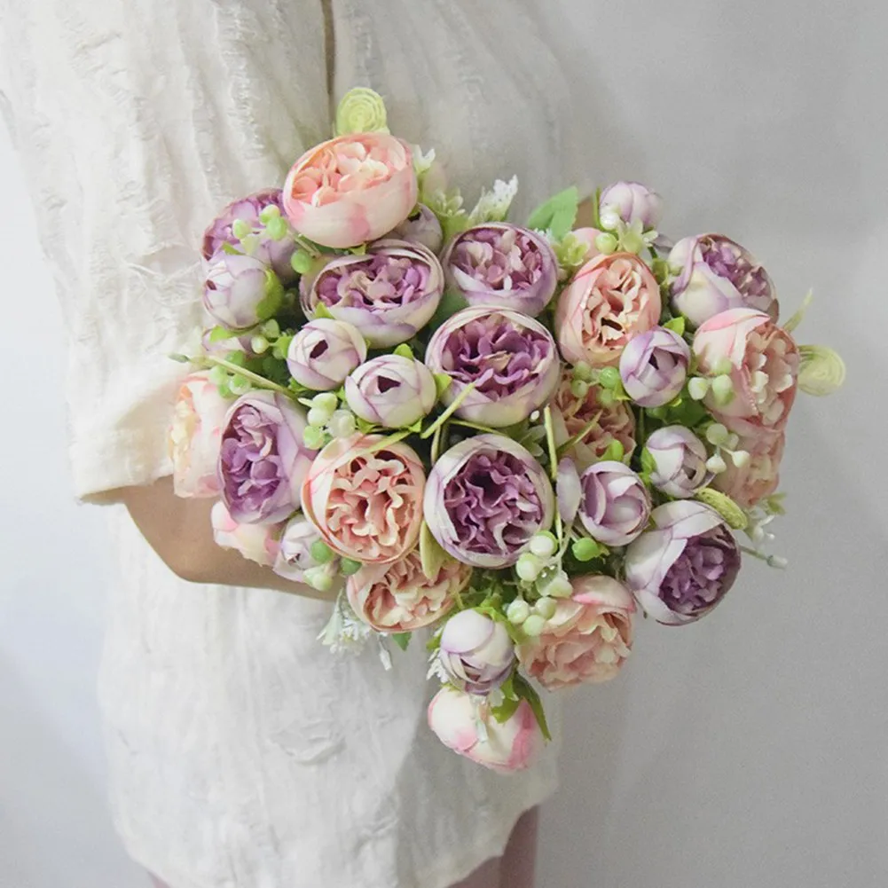 1 Bunch Silk Rose Artificial Flowers Fake Bouquet Wedding Home Party Decor Fake Flowers For Home Wedding Decoration Indoor
1 Bunch Silk Rose Artificial Flowers Fake Bouquet Wedding Home Party Decor Fake Flowers For Home Wedding Decoration Indoor