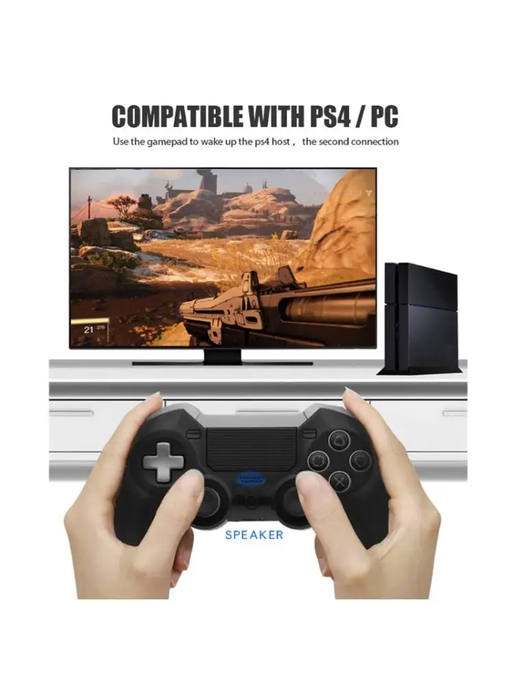 Bluetooth Wireless For PS4 Gamepad Dual Vibration Elite Game Console Controller Joystick for PC Video Gaming Console
Bluetooth Wireless For PS4 Gamepad Dual Vibration Elite Game Console Controller Joystick for PC Video Gaming Console