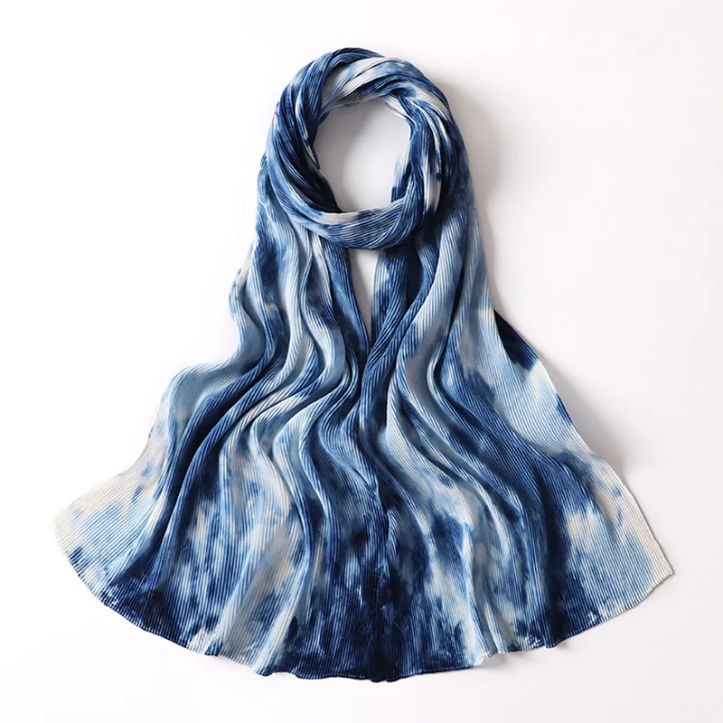 2021 Fashion Ombra Designer Tie-dyed Style Popualr Headscarf Mini Pleated Shawls New Chiffon Pleated Hijabs 
2021 Fashion Ombra Designer Tie-dyed Style Popualr Headscarf Mini Pleated Shawls New Chiffon Pleated Hijabs