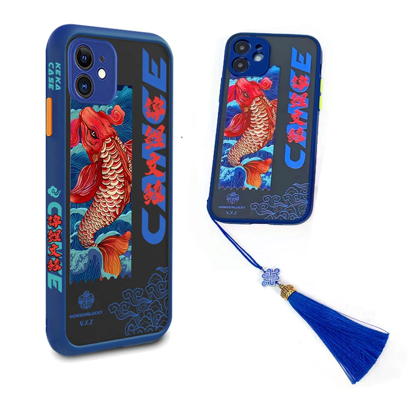 for iPhone 12 Mini 11 Pro Max XS XR X 7 8 Plus 3D Relief Fish Pattern Embossed Side Tassel Rope All inclusive Phone Case Cover
for iPhone 12 Mini 11 Pro Max XS XR X 7 8 Plus 3D Relief Fish Pattern Embossed Side Tassel Rope All inclusive Phone Case Cover