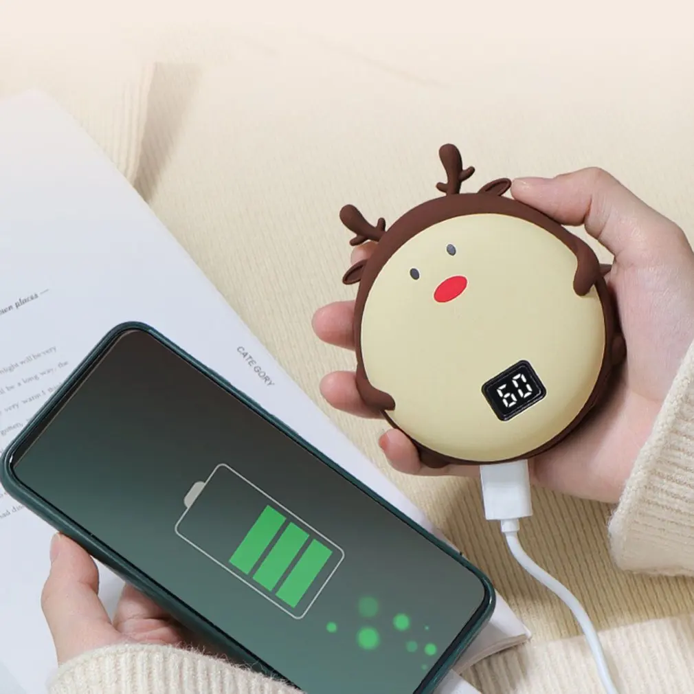 USB Hand Warmer Power Bank Digital Display Temperature Control Baby Warmer Self-heating Electric Heater Fawn
USB Hand Warmer Power Bank Digital Display Temperature Control Baby Warmer Self-heating Electric Heater Fawn