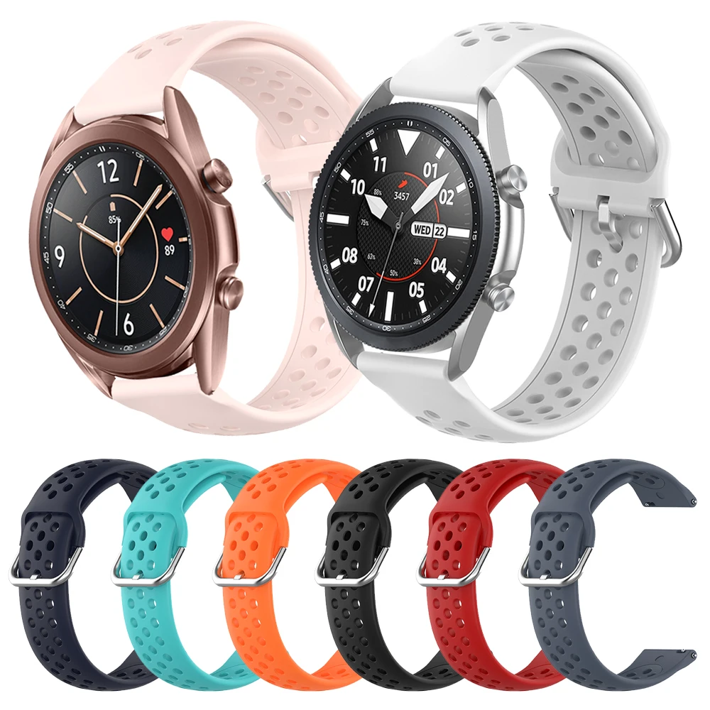 Ремешок силиконовый для Samsung Galaxy Watch 3 45 мм 41 мм, браслет для наручных часов Samsung 46 мм 42 мм Active 2 Gear S3
Ремешок силиконовый для Samsung Galaxy Watch 3 45 мм 41 мм, браслет для наручных часов Samsung 46 мм 42 мм Active 2 Gear S3
