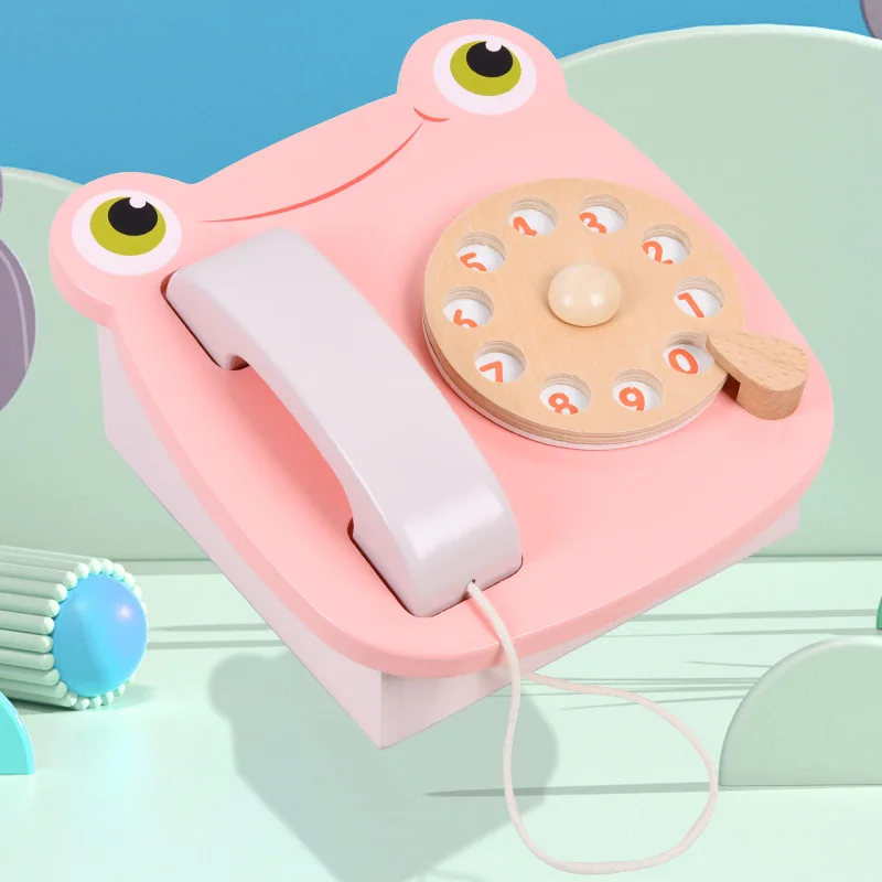 New Wooden Children's Simulation Frog Telephone Toy Boy and Girl Play House Telephone Parent-child Interaction Birthday Gift
New Wooden Children's Simulation Frog Telephone Toy Boy and Girl Play House Telephone Parent-child Interaction Birthday Gift
