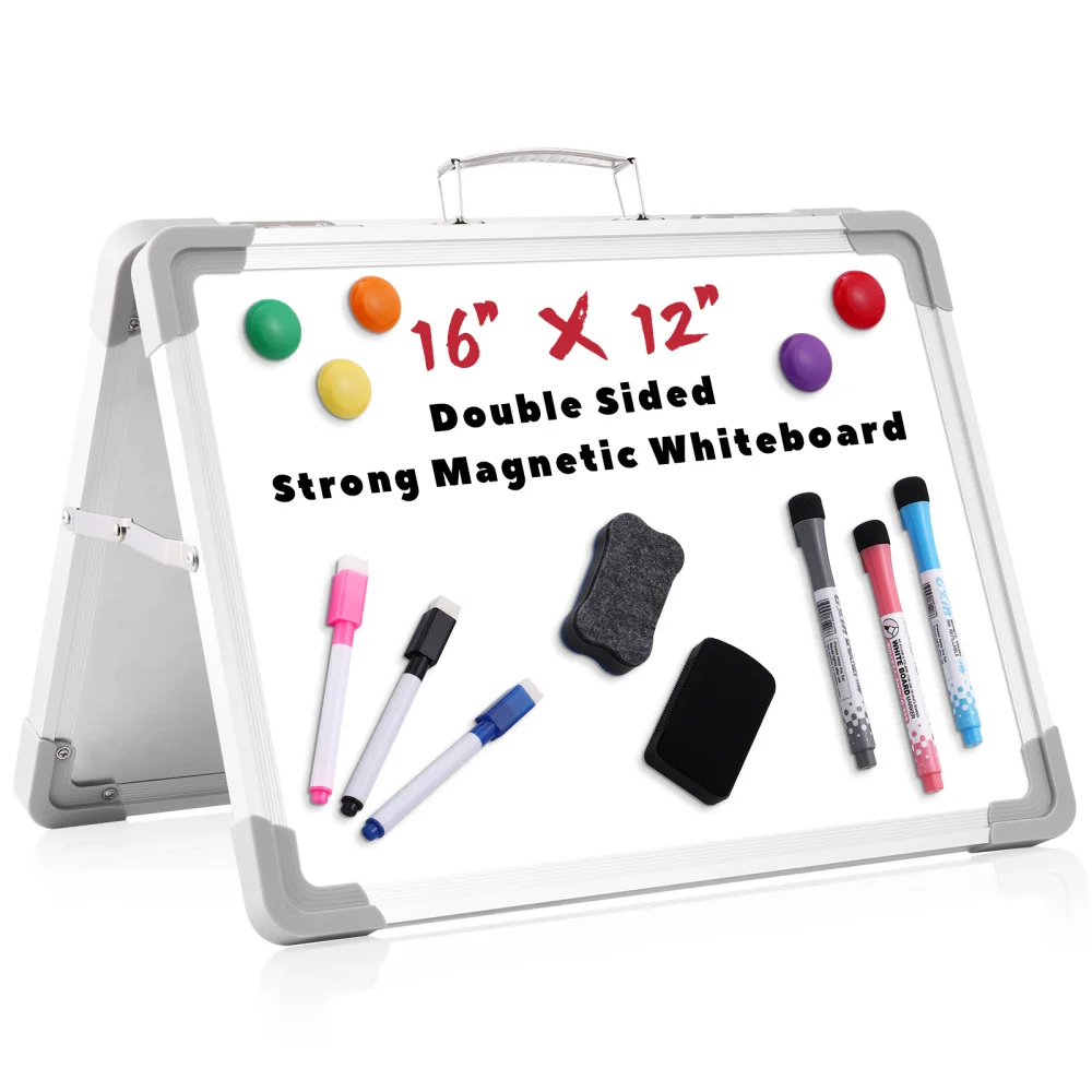 STOBOK Dry Erase Board Double Sided Magnetic Whiteboard Portable Easy Carry Dry Erase Whiteboard with Markers & Magnets & Board
STOBOK Dry Erase Board Double Sided Magnetic Whiteboard Portable Easy Carry Dry Erase Whiteboard with Markers & Magnets & Board