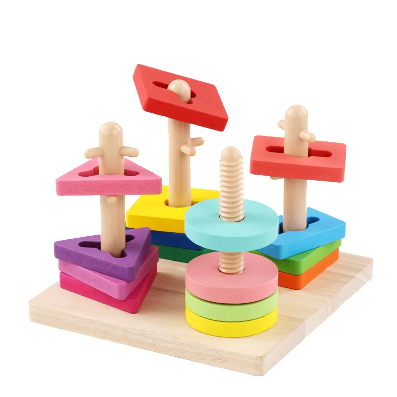 Montessori Wooden 3D Toys Childhood Learning Kids Baby Colorful Wooden Blocks Toy Math Toys For Kids Gifts
Montessori Wooden 3D Toys Childhood Learning Kids Baby Colorful Wooden Blocks Toy Math Toys For Kids Gifts