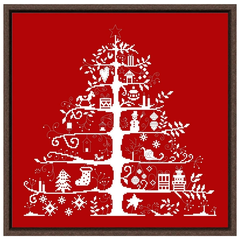 Christmas tree cross stitch kit simple design 14ct 11ct red canvas fabric cotton thread embroidery DIY handmade needlework
Christmas tree cross stitch kit simple design 14ct 11ct red canvas fabric cotton thread embroidery DIY handmade needlework