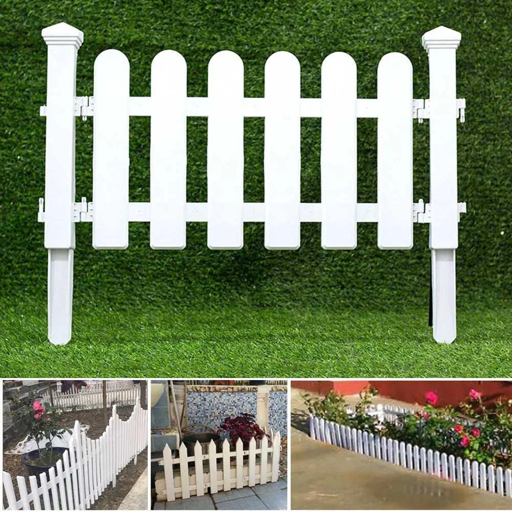 White PVC Plastic Fence European Style For Garden Driveway Gates Christmas Tree VJ-Drop
White PVC Plastic Fence European Style For Garden Driveway Gates Christmas Tree VJ-Drop