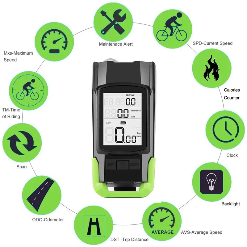 4000mAh Bike LED Lights Bicycle Computer With Horn USB Rechargeable Flashlight Bike Speedometer Waterproof Cycling Headlight
4000mAh Bike LED Lights Bicycle Computer With Horn USB Rechargeable Flashlight Bike Speedometer Waterproof Cycling Headlight