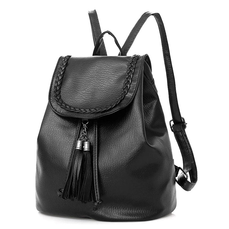 Women Fashion Backpack Casual Pattern Pure Color Tassel Backpack Student Money Bag Travel Large Capacity
Women Fashion Backpack Casual Pattern Pure Color Tassel Backpack Student Money Bag Travel Large Capacity