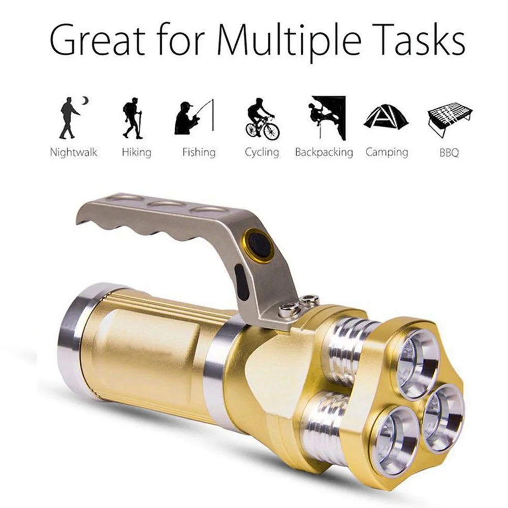 Фонарик высокой мощности, перезаряжаемый светодиодный фонарик T6, светодиодная лампа, водонепроницаемый походный прожектор, светодиодный ф...
Фонарик высокой мощности, перезаряжаемый светодиодный фонарик T6, светодиодная лампа, водонепроницаемый походный прожектор, светодиодный ф...