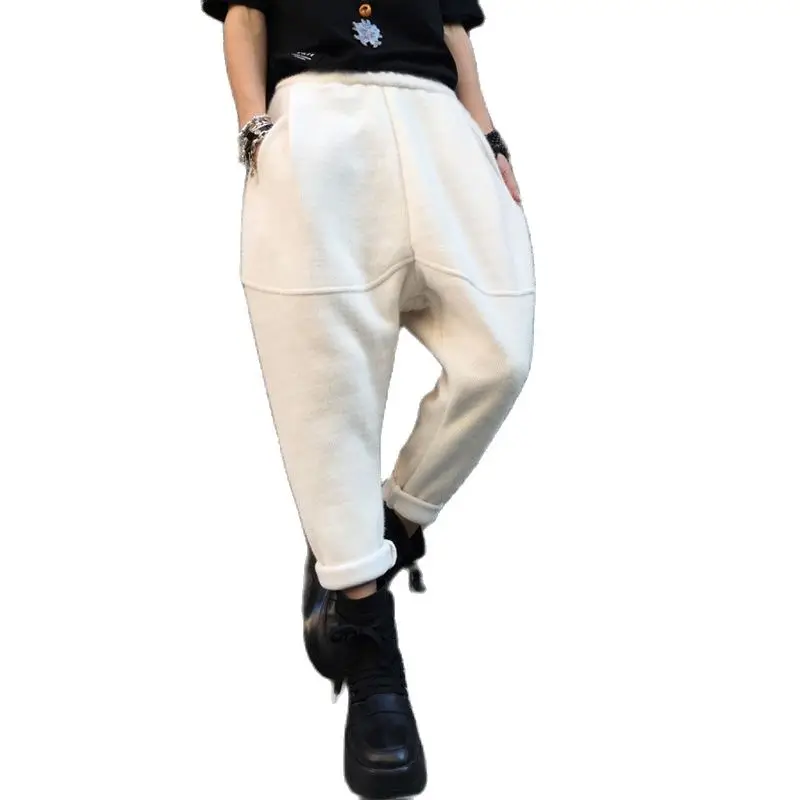 Streetwear personality 2021 spring autumn new large velvet thick crystal velvet thin wide-leg baggy pants casual pants women
Streetwear personality 2021 spring autumn new large velvet thick crystal velvet thin wide-leg baggy pants casual pants women