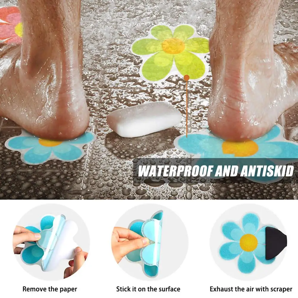 14pcs Cartoon Bathroom Non-slip Sticker Flower Waterproof Bathtub Sticker With Scraper Adhesive Decals Bathroom Supplies
14pcs Cartoon Bathroom Non-slip Sticker Flower Waterproof Bathtub Sticker With Scraper Adhesive Decals Bathroom Supplies