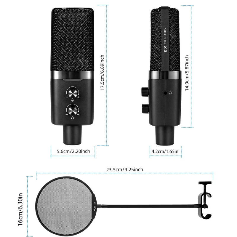 Multipurpose Condenser Microphe for Yanmai-x3 Pc Recording Streaming Youtube 
Multipurpose Condenser Microphe for Yanmai-x3 Pc Recording Streaming Youtube