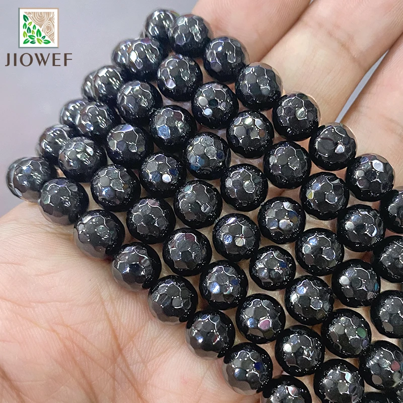 Natural Smooth Faceted Black Agates Beads 15'' Strand 4/6/8/10/12/14mm Round Loose Stone Beads for Jewelry Making Diy Bracelets
Natural Smooth Faceted Black Agates Beads 15'' Strand 4/6/8/10/12/14mm Round Loose Stone Beads for Jewelry Making Diy Bracelets