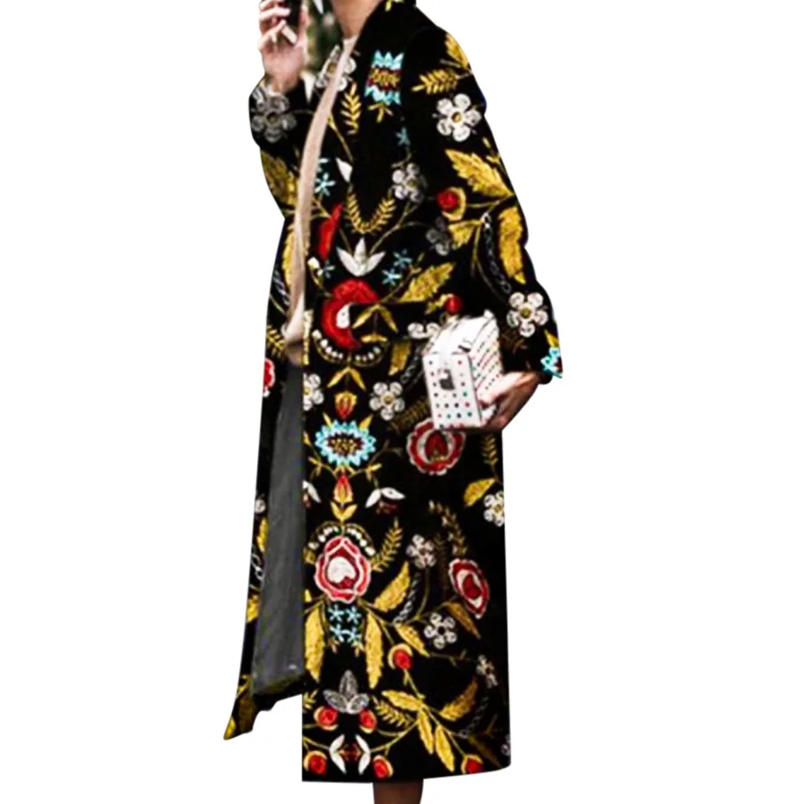 Mandylandy Fashion Printed Cardigan Loose Coat Wool Blends Coat Long Sleeve Turn-down Collar Autumn Casual Women Wool Blends 
Mandylandy Fashion Printed Cardigan Loose Coat Wool Blends Coat Long Sleeve Turn-down Collar Autumn Casual Women Wool Blends