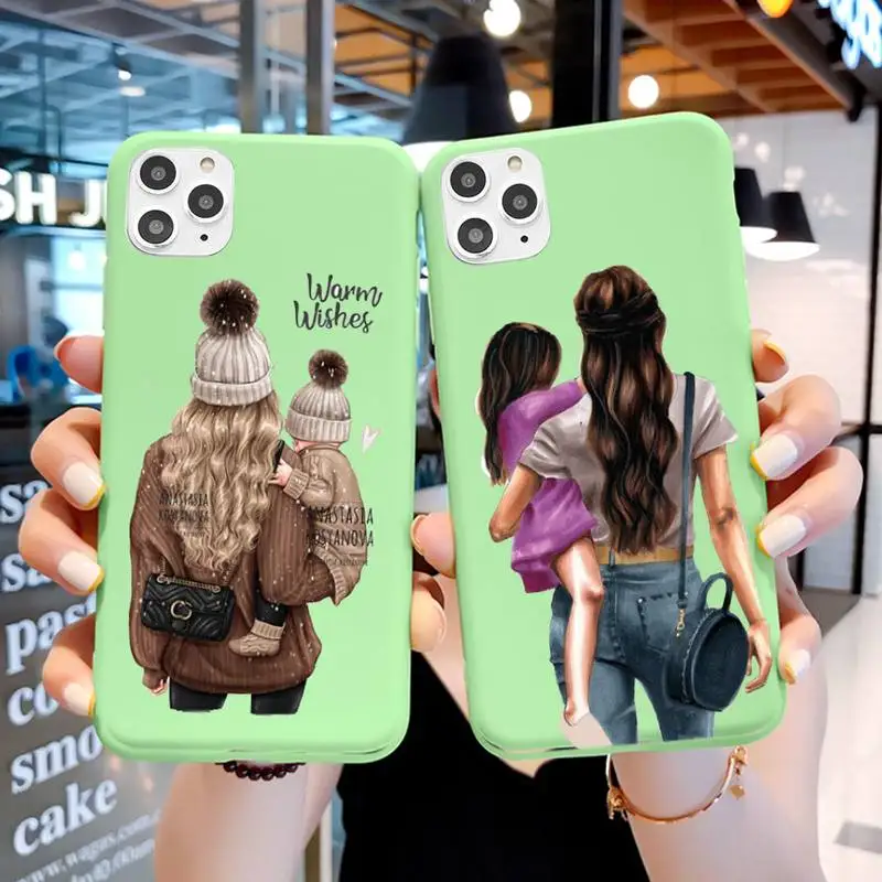 Fashion Super Mom Baby Girl Phone Case For IPhone 6 6s 7 8 Plus X Xs Xr Xsmax 11 12 Pro Promax 12mini Candy Green Silicone Cover
Fashion Super Mom Baby Girl Phone Case For IPhone 6 6s 7 8 Plus X Xs Xr Xsmax 11 12 Pro Promax 12mini Candy Green Silicone Cover