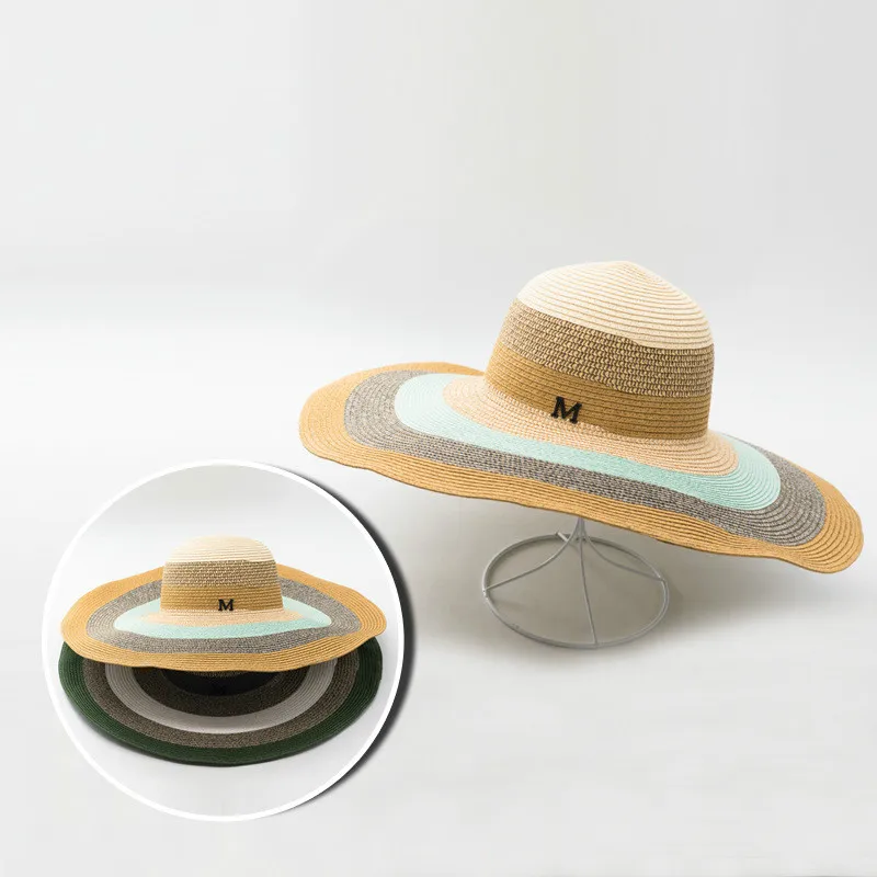 New Fashion Hepburn Wind Striped Summer Sun Hat Beautiful Women Straw Beach Hat Large Brimmed Hat
New Fashion Hepburn Wind Striped Summer Sun Hat Beautiful Women Straw Beach Hat Large Brimmed Hat