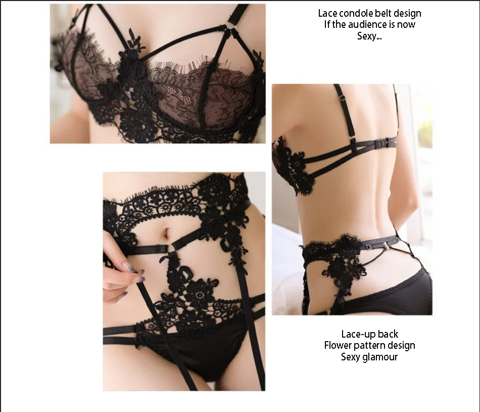 Erotic Lingerie Women's Underwear Set Lace Bra Set Sexy Hollow Out Lingerie Set Push up Bra Underwear Set Sexy Lingerie
Erotic Lingerie Women's Underwear Set Lace Bra Set Sexy Hollow Out Lingerie Set Push up Bra Underwear Set Sexy Lingerie