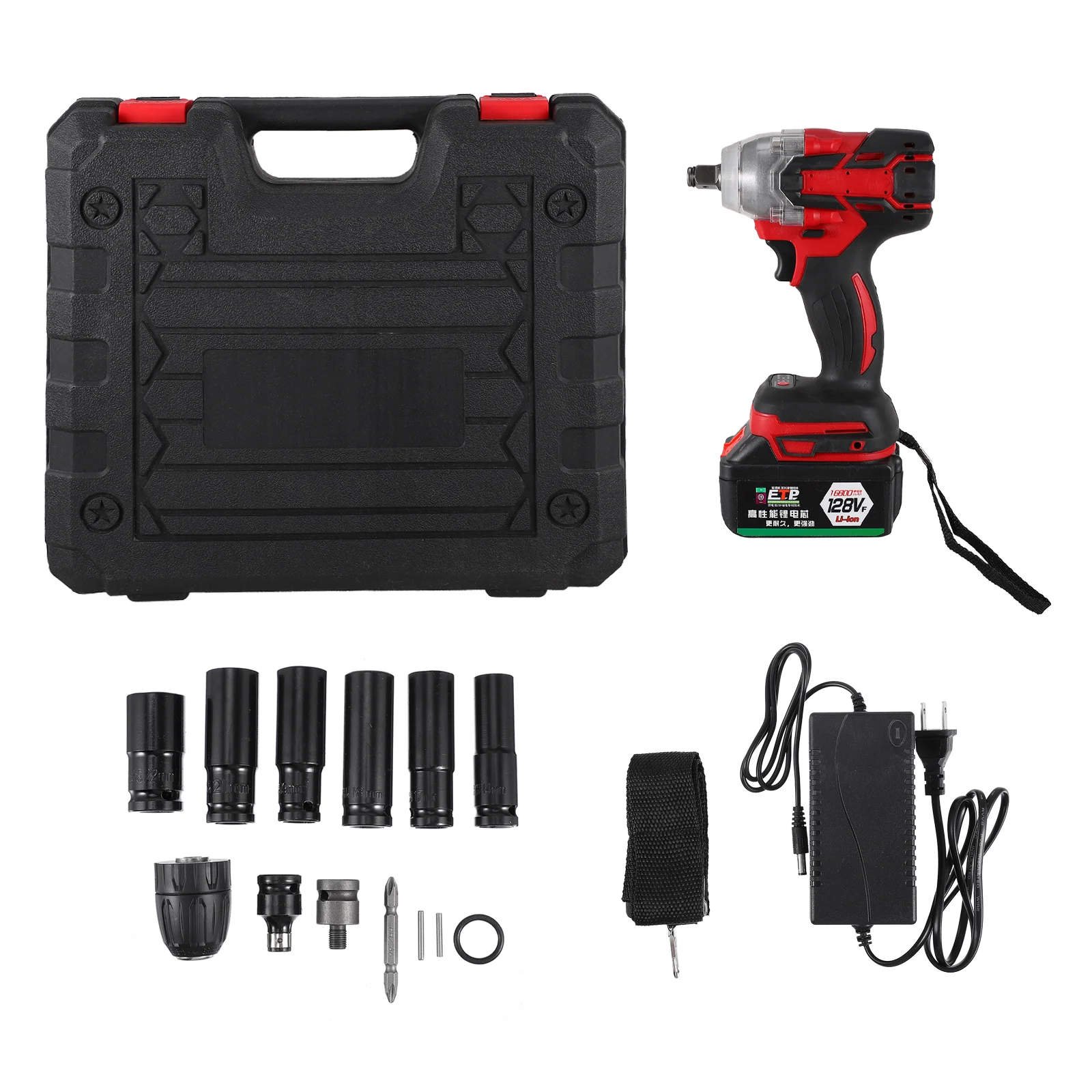 1 Set Electric Impact Drill Useful Brushless Power Impact Wrench (US Plug)
1 Set Electric Impact Drill Useful Brushless Power Impact Wrench (US Plug)