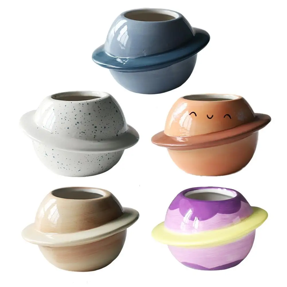 Mini Planet Shape Ceramic Small Plants Cactus Succulent Bonsai Flower Pot Creative Desktop Flowerpot Balcony Yard Decor Potted
Mini Planet Shape Ceramic Small Plants Cactus Succulent Bonsai Flower Pot Creative Desktop Flowerpot Balcony Yard Decor Potted