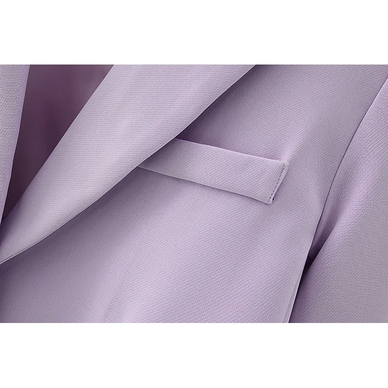 Elegant Single Breasted Blazer Coat Women Lapel Solid Full Sleeve Loose Blazers Women 21 Autumn Purple Blue Jacket Female CX1872
Elegant Single Breasted Blazer Coat Women Lapel Solid Full Sleeve Loose Blazers Women 21 Autumn Purple Blue Jacket Female CX1872