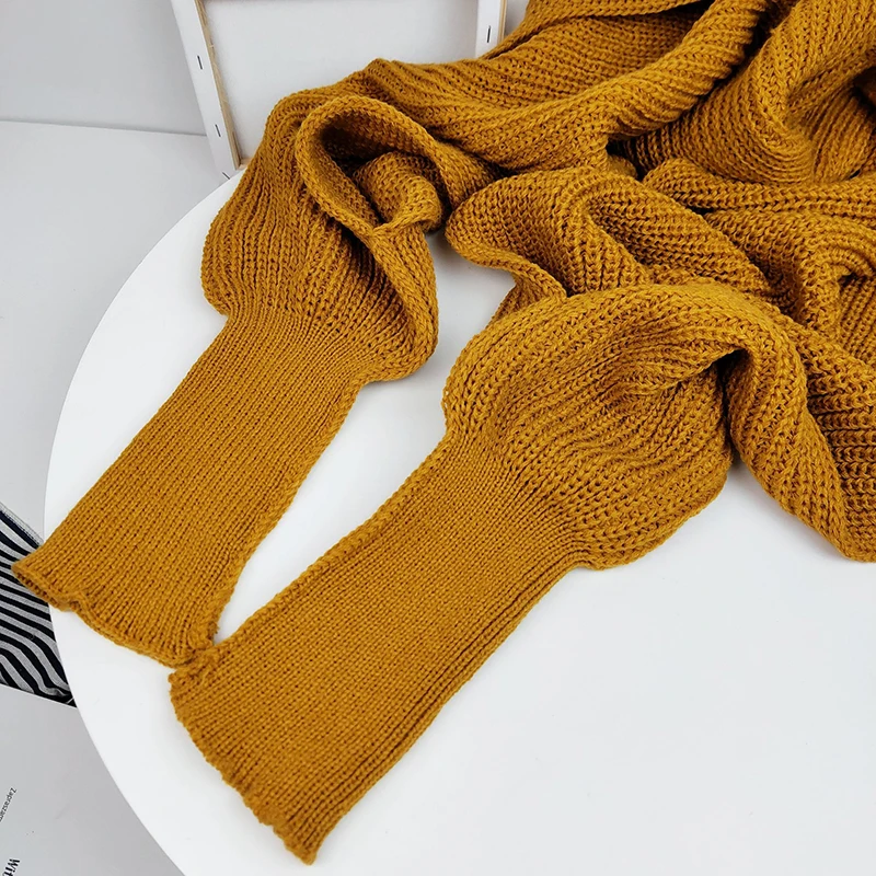Winter Warm Knitted Wrap Crochet Thick Shawl Cape with Sleeve Scarf for Women and Men Unisex BMF88
Winter Warm Knitted Wrap Crochet Thick Shawl Cape with Sleeve Scarf for Women and Men Unisex BMF88