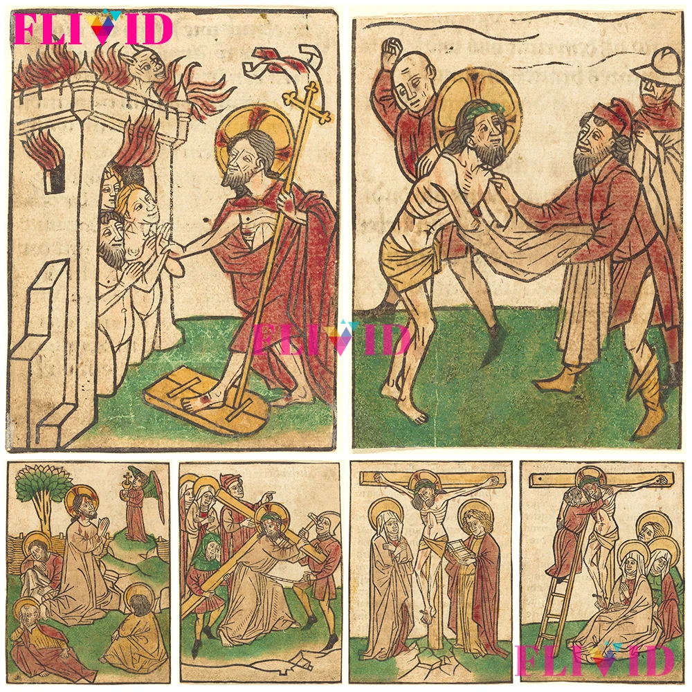 Christ in Limbo Wall Art The Carrying Of The Cross Canvas Painting The Last Judgment Poster And Print For Living Room Decoration 
Christ in Limbo Wall Art The Carrying Of The Cross Canvas Painting The Last Judgment Poster And Print For Living Room Decoration