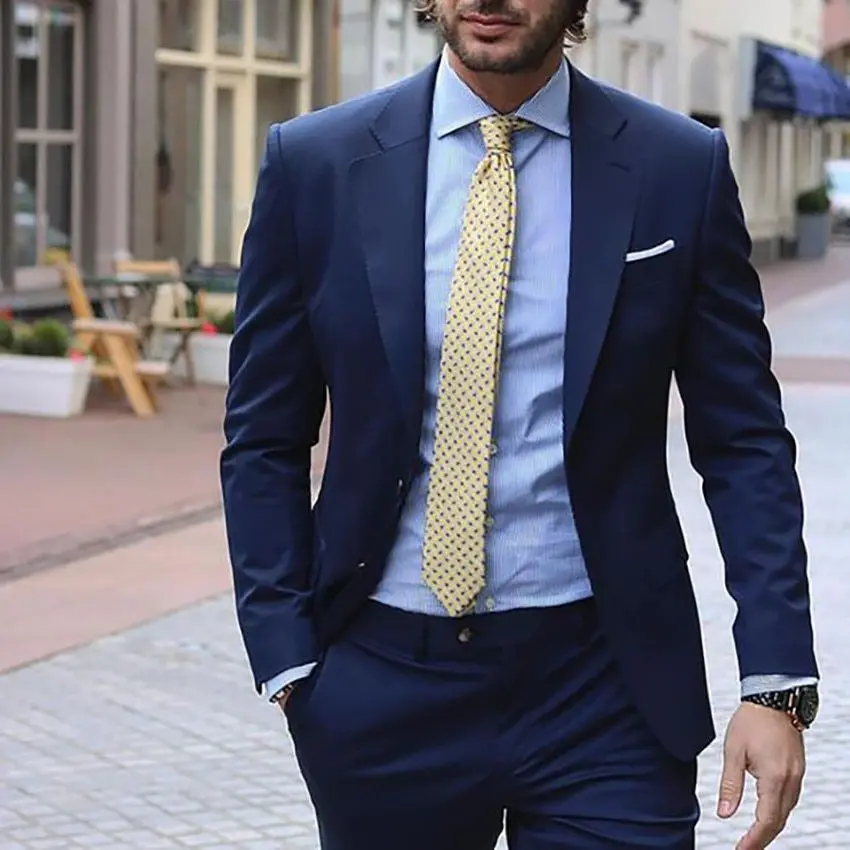 Formal Men's Suits Slim Fit 2 Pieces Prom Tuxedos Classic Stripe for Wedding Grooms Business Suit Jacket Blazer Pants
Formal Men's Suits Slim Fit 2 Pieces Prom Tuxedos Classic Stripe for Wedding Grooms Business Suit Jacket Blazer Pants