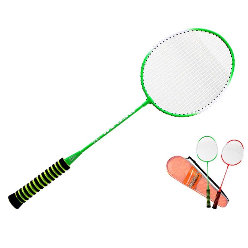 2 Pcs Steel Alloy Badminton Racket Sponge Color Grip Training Outdoor Sports Leisure Toys Badminton Equipment Supplies for Pract
2 Pcs Steel Alloy Badminton Racket Sponge Color Grip Training Outdoor Sports Leisure Toys Badminton Equipment Supplies for Pract