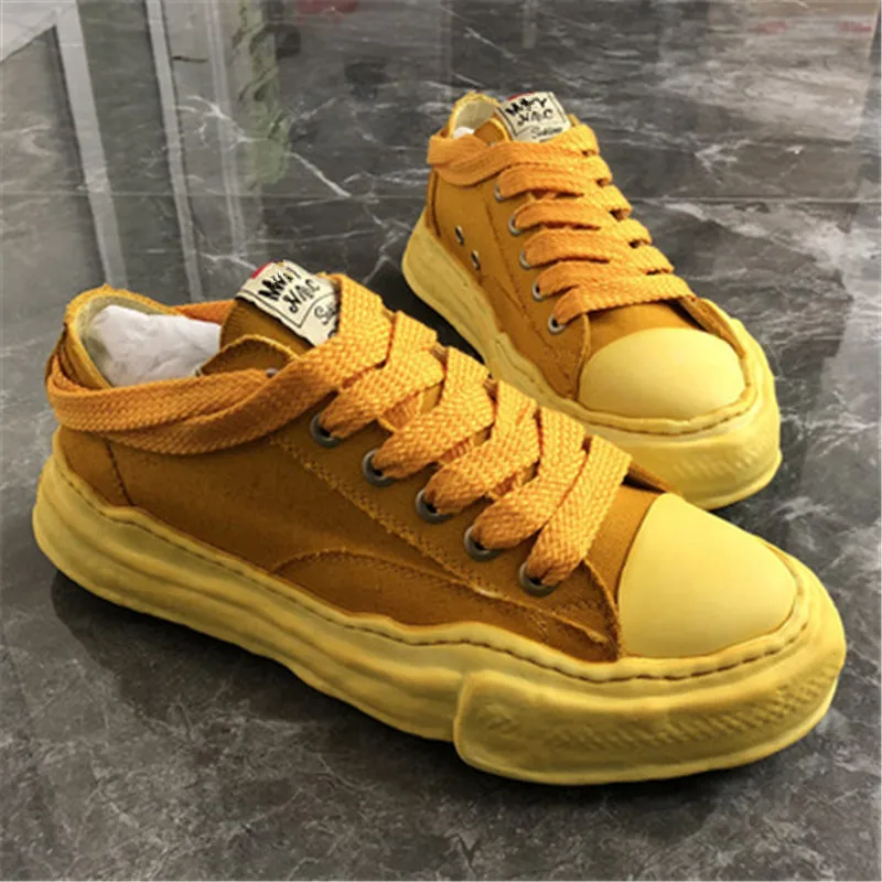 New Heel Straps Washed Dissolving Shoes Platform Designer Men's Canvas Shoes Men's Women's Casual Vulcanized Shoes Unisex Shoes
New Heel Straps Washed Dissolving Shoes Platform Designer Men's Canvas Shoes Men's Women's Casual Vulcanized Shoes Unisex Shoes