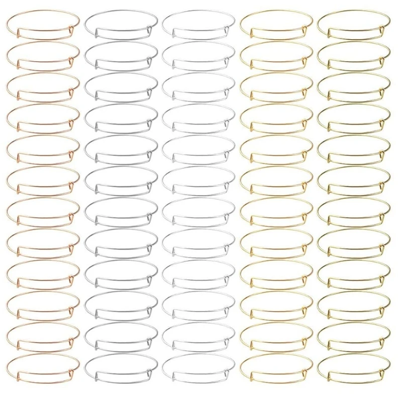 60 Pcs DIY Expandable Bangle Bracelets Adjustable Wire Bracelets Blank Beading Pendants Bangles for DIY Jewelry Making
60 Pcs DIY Expandable Bangle Bracelets Adjustable Wire Bracelets Blank Beading Pendants Bangles for DIY Jewelry Making