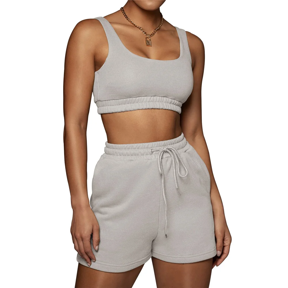 Two Pieces 2021 New Casual Sports Suits Crop Top Summer Loose Yoga Sets Drawstring Shorts Fitness Sets Athletics Gym Sportswear
Two Pieces 2021 New Casual Sports Suits Crop Top Summer Loose Yoga Sets Drawstring Shorts Fitness Sets Athletics Gym Sportswear