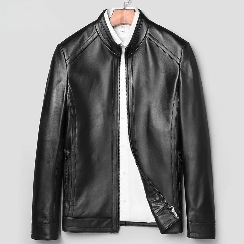 2021 Spring Autumn Men Genuine Leather Jacket for Man Bomber Skin Jacket 100% Natural Sheepskin Slim Fit Male Casual Coat B294
2021 Spring Autumn Men Genuine Leather Jacket for Man Bomber Skin Jacket 100% Natural Sheepskin Slim Fit Male Casual Coat B294