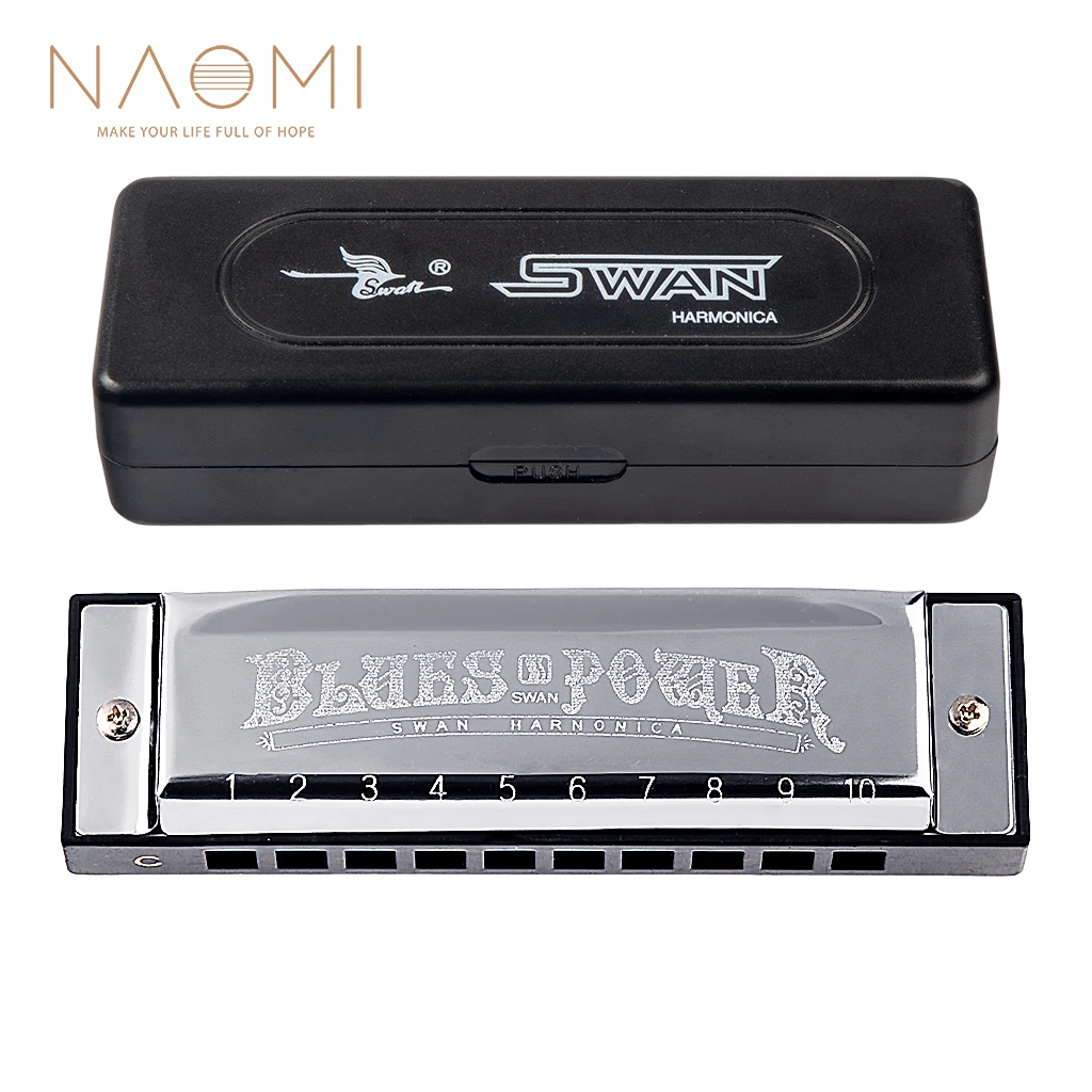 NAOMI Diatonic Blues Harmonica Key Of C 10 Holes 20 Tones Harp Mouth Organ Swan Harmonica For Blues Folk Jazz And Pop Music
NAOMI Diatonic Blues Harmonica Key Of C 10 Holes 20 Tones Harp Mouth Organ Swan Harmonica For Blues Folk Jazz And Pop Music