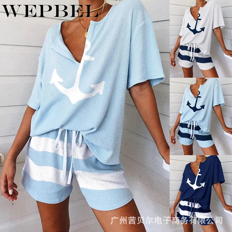 WEPBEL Women Pajamas Set Summer Loose Short Sleepwear Girls Comfortable Home Clothing Set
WEPBEL Women Pajamas Set Summer Loose Short Sleepwear Girls Comfortable Home Clothing Set