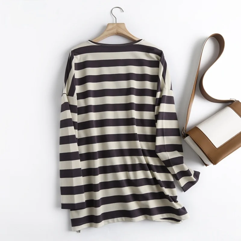 Tangada Women High Quality Striped Print Sweatshirts Oversize Long Sleeve O Neck Loose Pullovers Female Tops 6D42
Tangada Women High Quality Striped Print Sweatshirts Oversize Long Sleeve O Neck Loose Pullovers Female Tops 6D42