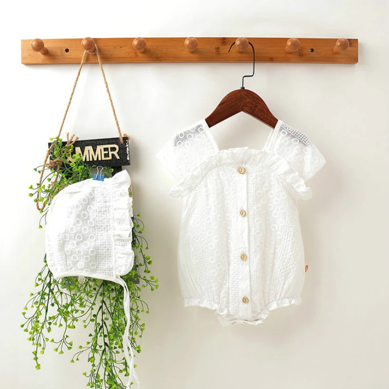 Infant BABY Girl Clothes Toddle Playsuit Summer Thin Lace Ruffle Princess Cute Romper+hat 2 PCS Sets Newborn Baby Outfits 0-18M
Infant BABY Girl Clothes Toddle Playsuit Summer Thin Lace Ruffle Princess Cute Romper+hat 2 PCS Sets Newborn Baby Outfits 0-18M