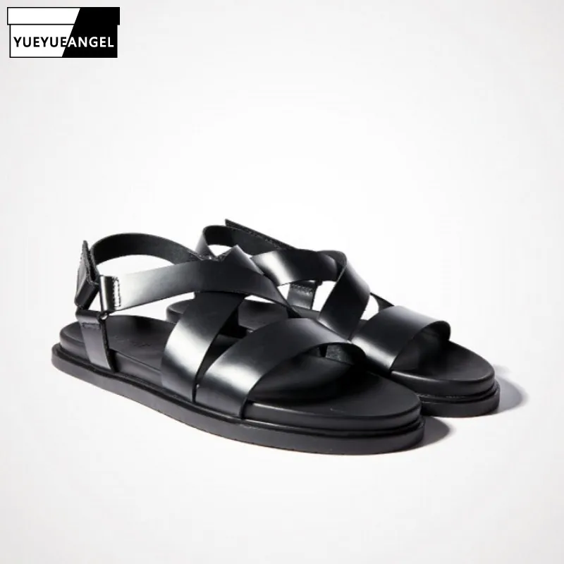 2020 Fashion Casual Men Buckle Sandals Genuine Leather Flat Platform Sandals Gladiator Rome Outdoor Beach Style Sandals Shoes
2020 Fashion Casual Men Buckle Sandals Genuine Leather Flat Platform Sandals Gladiator Rome Outdoor Beach Style Sandals Shoes